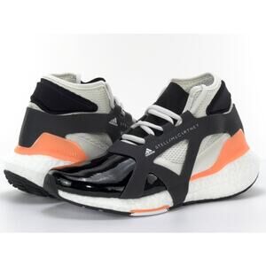 adidas Size 9.5 Black White Orange Stella Mccartney Ultra Boost 21 Shoes L1-7